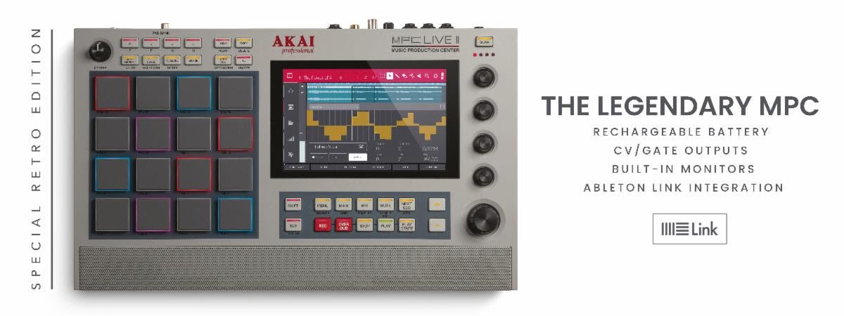 Nieuw: Akai Professional MPC Live II Retro Edition! New: The Akai Professional MPC Live II Retro Edition!