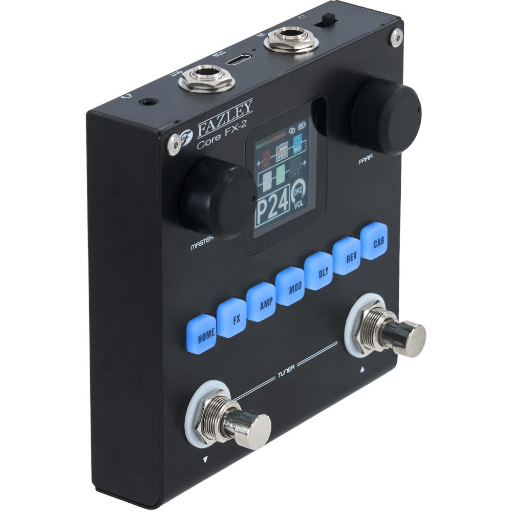 Fazley Core-FX2 multieffektpedal och förstärkarmodellerare